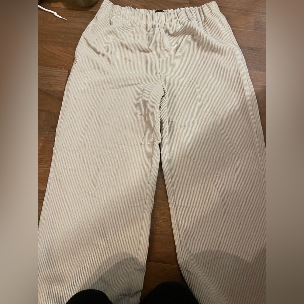 Nude corduroy lounge/loose pants from urban outfitters (BDG). Size large.